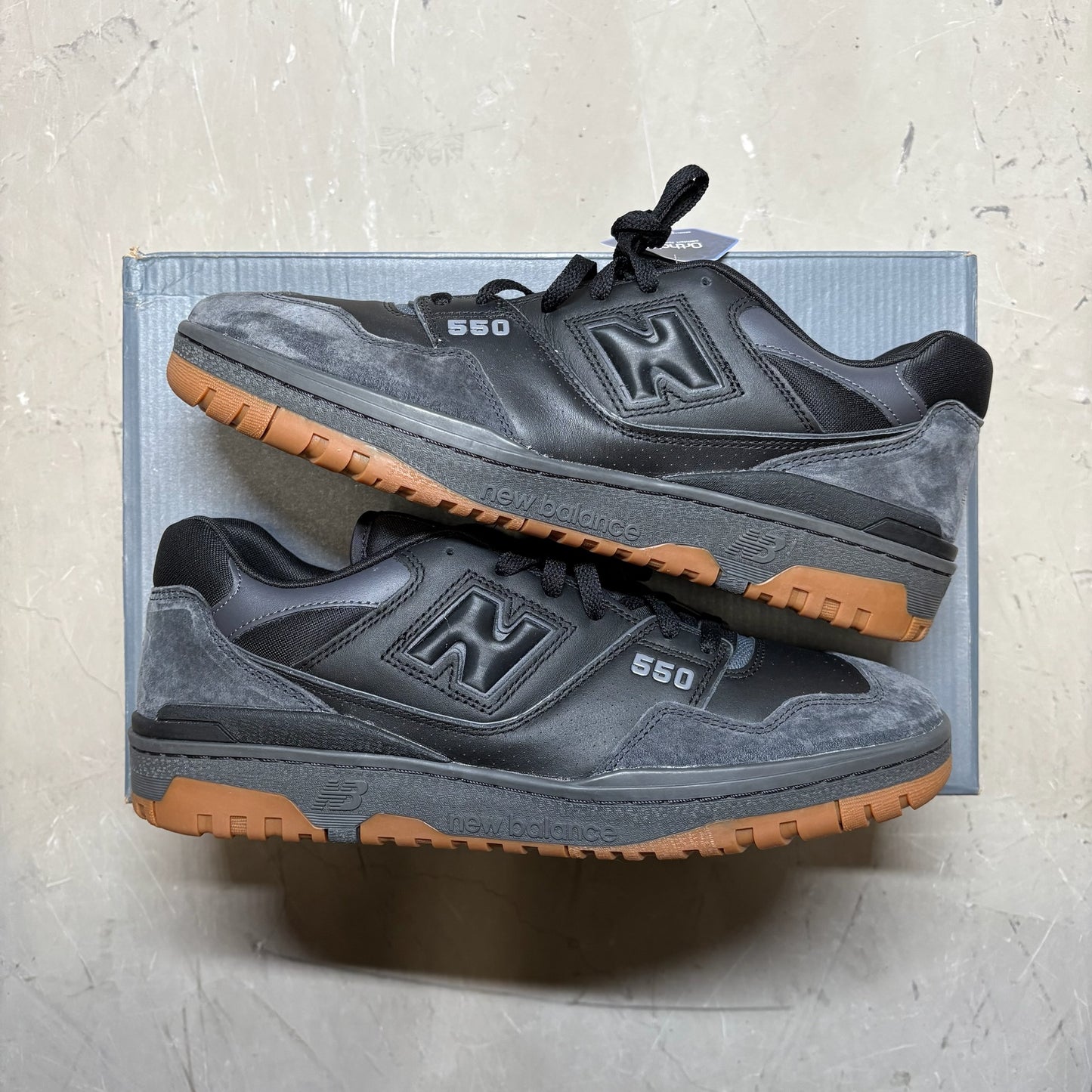 New Balance 550 Black Gum White