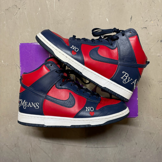 Nike SB Dunk High Supreme By Any Means Navy