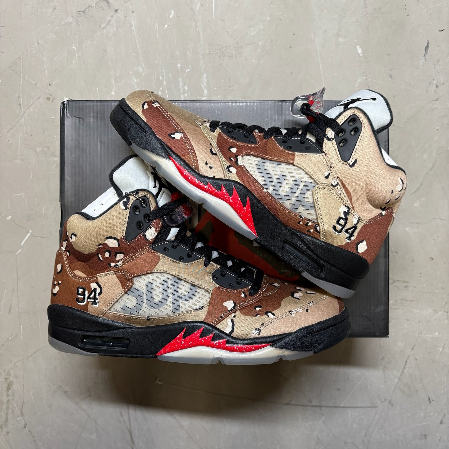 Jordan 5 Retro Supreme Desert Camo