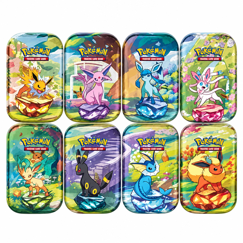 2025 Pokémon Scarlet & Violet Prismatic Evolutions Tin (Artwork May Vary)
