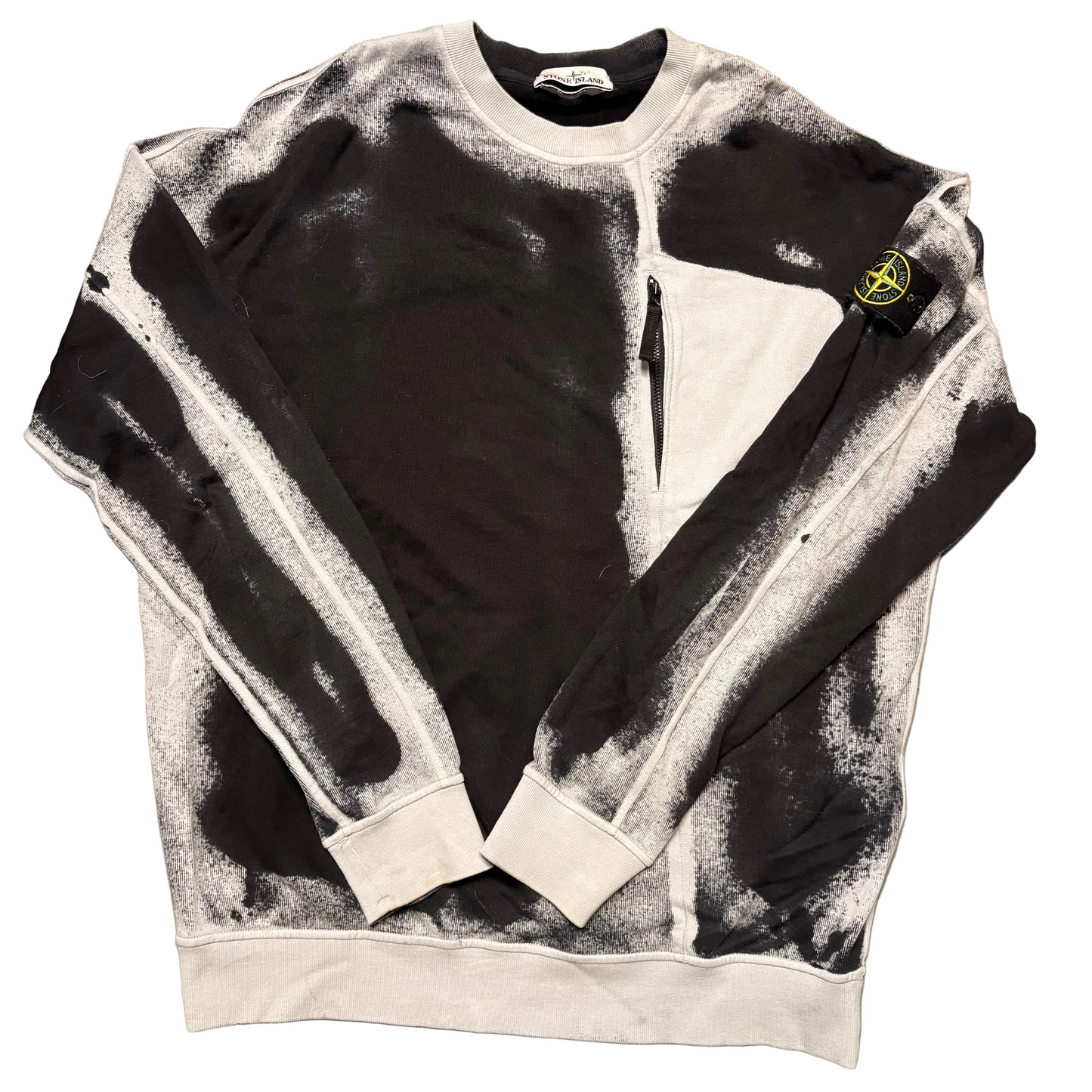 Stone island hand sprayed sweatshirt