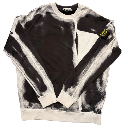 Stone island hand sprayed sweatshirt