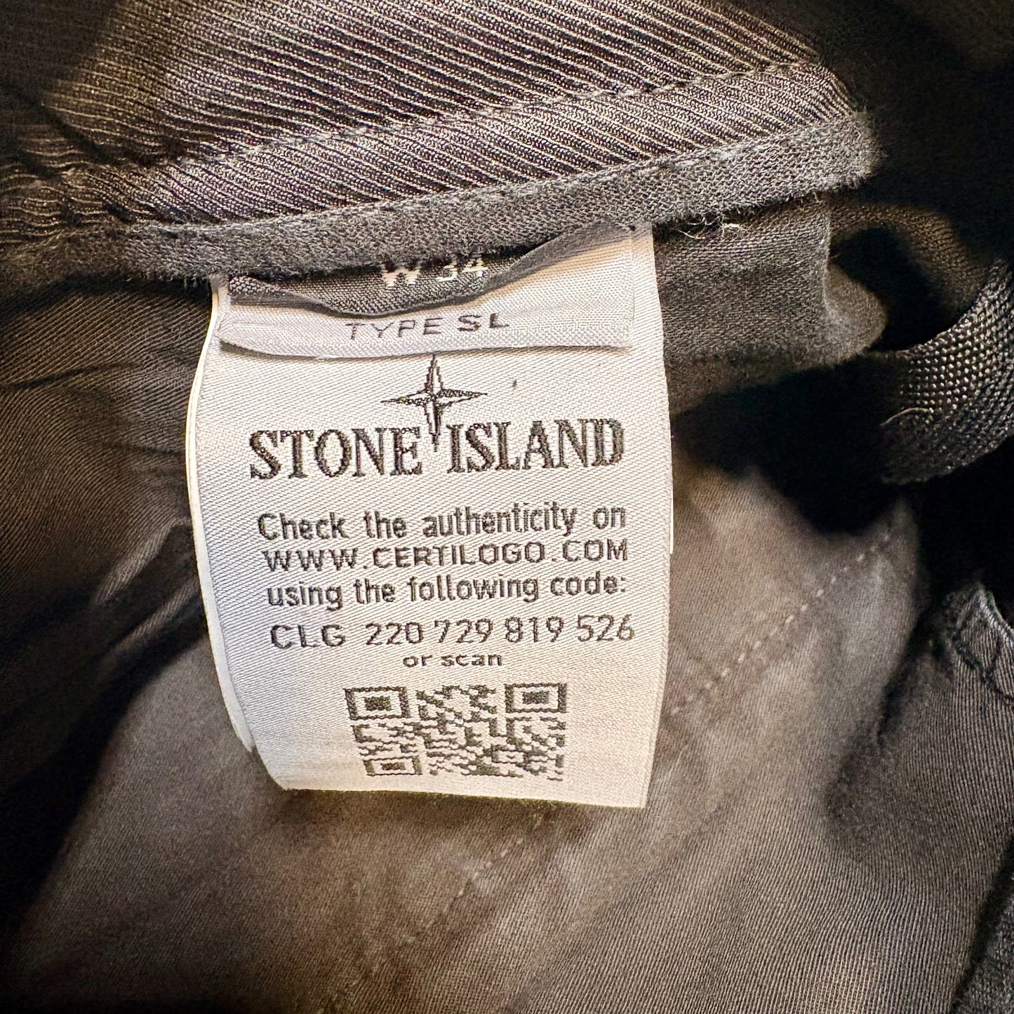 Stone Island Cargo Pants SL Black